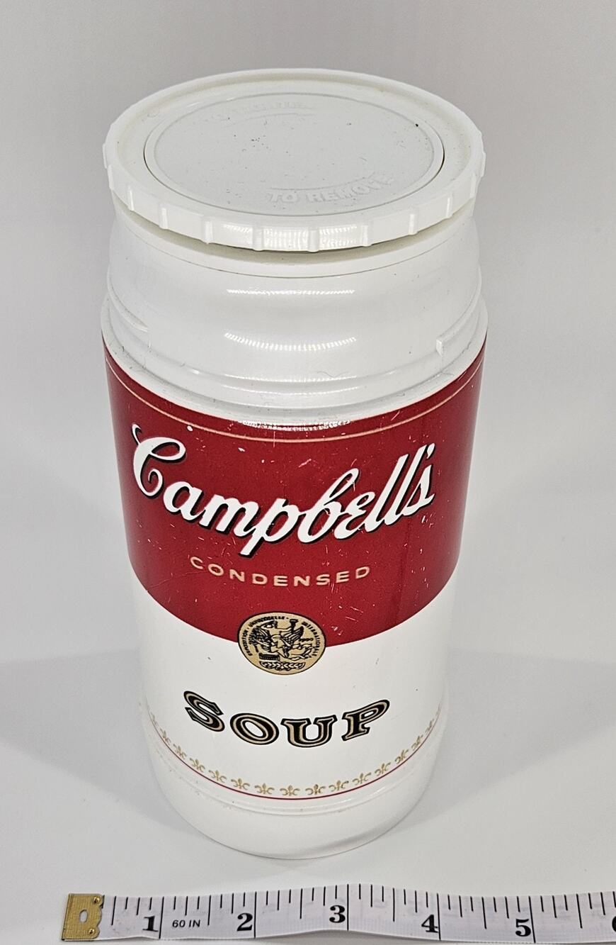 Vintage Campbells Soup Thermos 10 oz Wide Mouth Aladdin 210 Cup 42 Stopper 020A